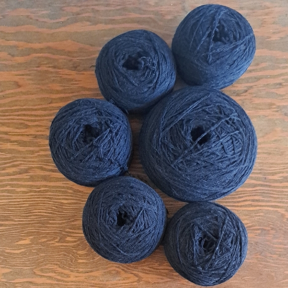 Reclaimed Vintage Other - 100% Cotton Black Yarn Lot